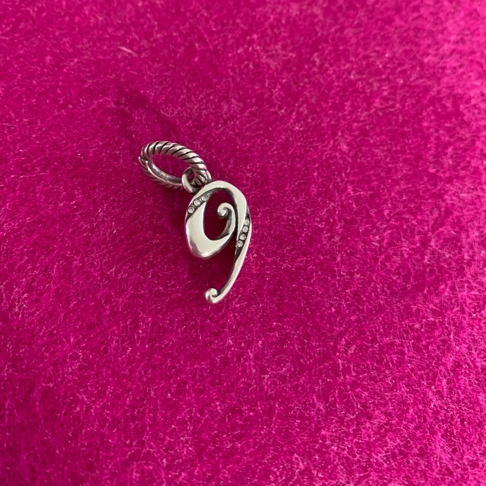 Brighton Vintage Silver Tone Number 9 Charm - Picture 1 of 5